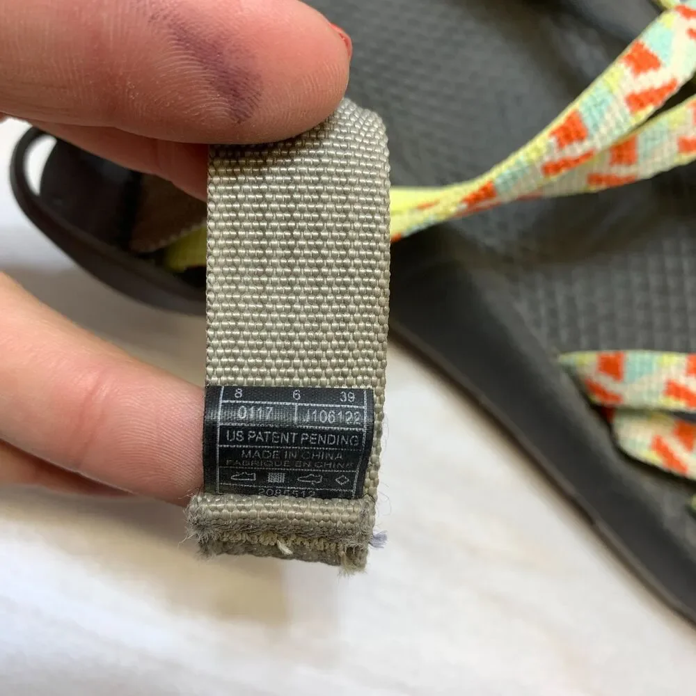 Chaco ZX/2 Classic Hiking Sandal Womens Size 8 Prism Yellow Sport Water Athletic